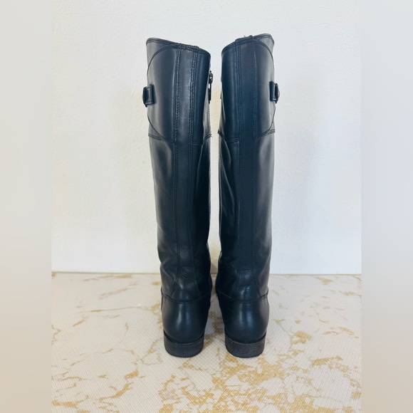 🔥🔥FINAL CLEARENCE🔥🔥 FRYE Women’s Molly Knee High Black Leather Boots - Picture 7 of 12